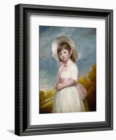 Miss Juliana Willoughby, 1781-83-George Romney-Framed Art Print