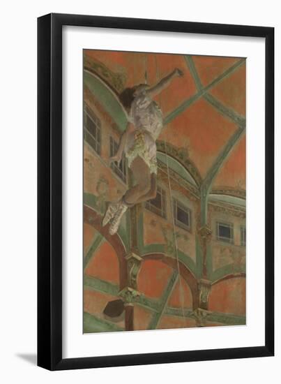 Miss La La at the Cirque Fernando, 1879-Edgar Degas-Framed Premium Giclee Print