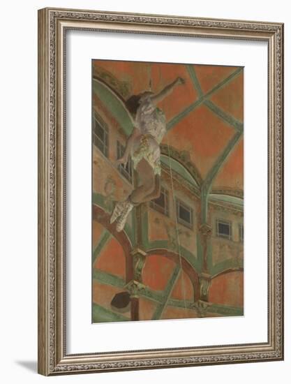 Miss La La at the Cirque Fernando, 1879-Edgar Degas-Framed Premium Giclee Print