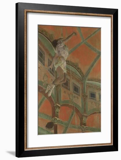 Miss La La at the Cirque Fernando, 1879-Edgar Degas-Framed Premium Giclee Print