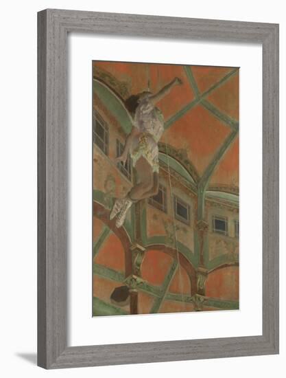 Miss La La at the Cirque Fernando, 1879-Edgar Degas-Framed Premium Giclee Print