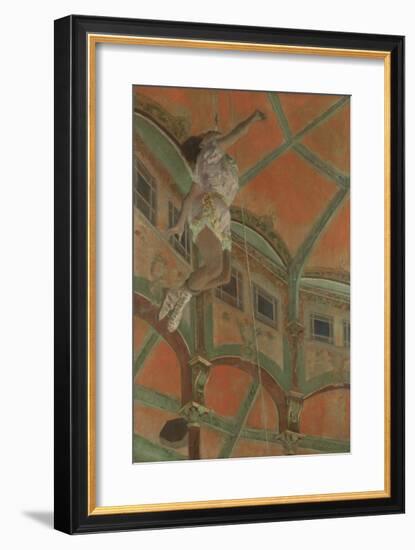 Miss La La at the Cirque Fernando, 1879-Edgar Degas-Framed Premium Giclee Print