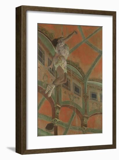 Miss La La at the Cirque Fernando, 1879-Edgar Degas-Framed Premium Giclee Print