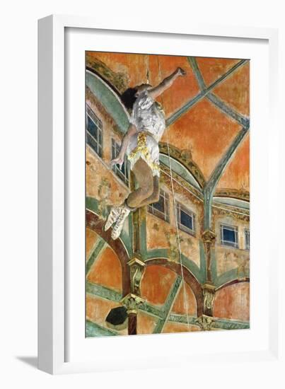 Miss La La at the Cirque Fernando, 1879-Edgar Degas-Framed Giclee Print