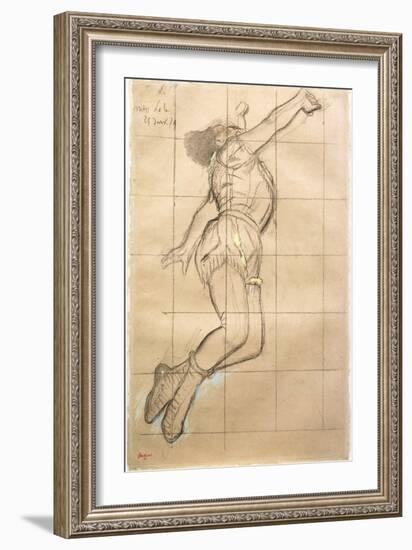 Miss La La at the Cirque Fernando, 1879-Edgar Degas-Framed Giclee Print