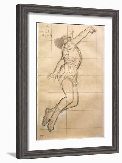 Miss La La at the Cirque Fernando, 1879-Edgar Degas-Framed Giclee Print