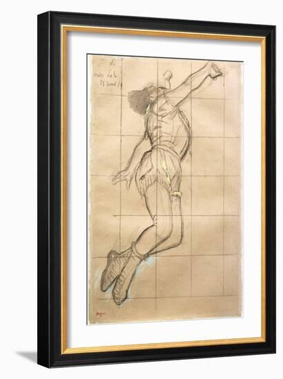 Miss La La at the Cirque Fernando, 1879-Edgar Degas-Framed Giclee Print