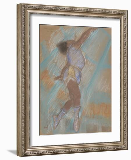 Miss Lala at the Cirque Fernando-Edgar Degas-Framed Giclee Print