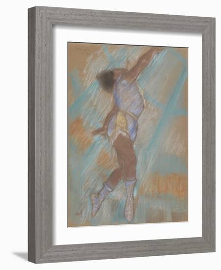 Miss Lala at the Cirque Fernando-Edgar Degas-Framed Giclee Print