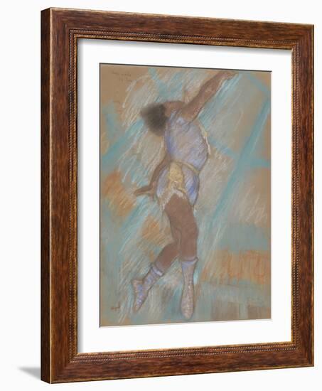 Miss Lala at the Cirque Fernando-Edgar Degas-Framed Giclee Print