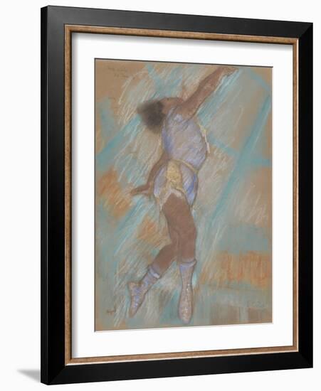 Miss Lala at the Cirque Fernando-Edgar Degas-Framed Giclee Print