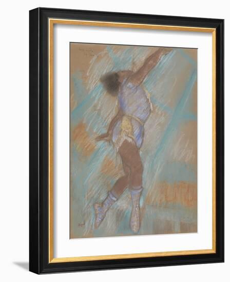 Miss Lala at the Cirque Fernando-Edgar Degas-Framed Giclee Print