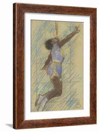 Miss Lala at the Fernando Circus, 1879-Edgar Degas-Framed Giclee Print