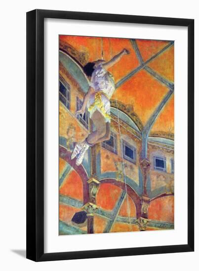 Miss Lala in Circus Fernando-Edgar Degas-Framed Premium Giclee Print