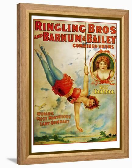 Miss Lietzel Barnum Bailey-null-Framed Premier Image Canvas