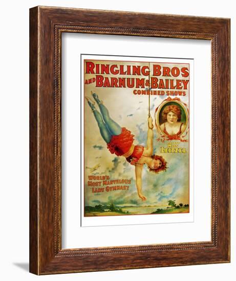 Miss Lietzel Barnum Bailey-null-Framed Giclee Print