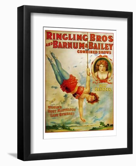 Miss Lietzel Barnum Bailey-null-Framed Giclee Print