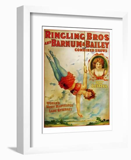 Miss Lietzel Barnum Bailey-null-Framed Giclee Print