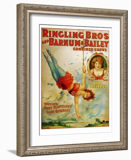 Miss Lietzel Barnum Bailey-null-Framed Giclee Print