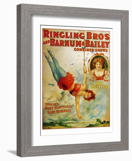 Miss Lietzel Barnum Bailey-null-Framed Giclee Print