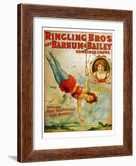 Miss Lietzel Barnum Bailey-null-Framed Giclee Print