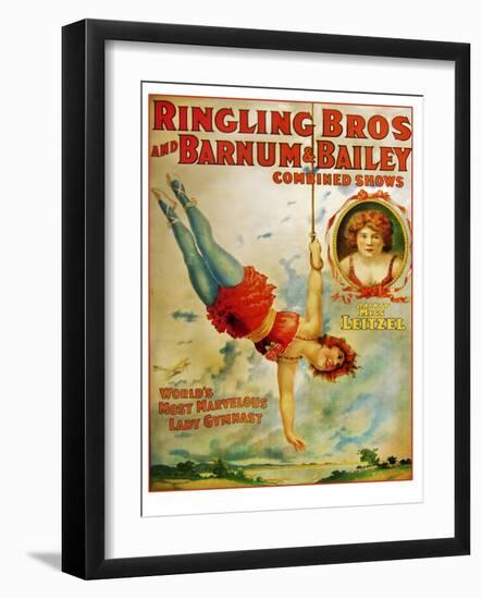 Miss Lietzel Barnum Bailey-null-Framed Giclee Print