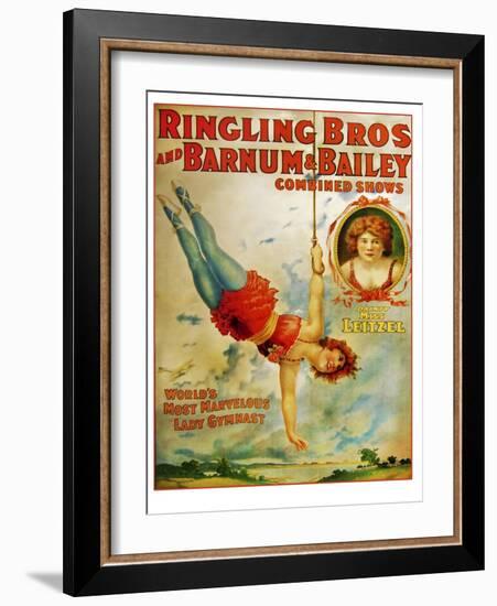 Miss Lietzel Barnum Bailey-null-Framed Giclee Print