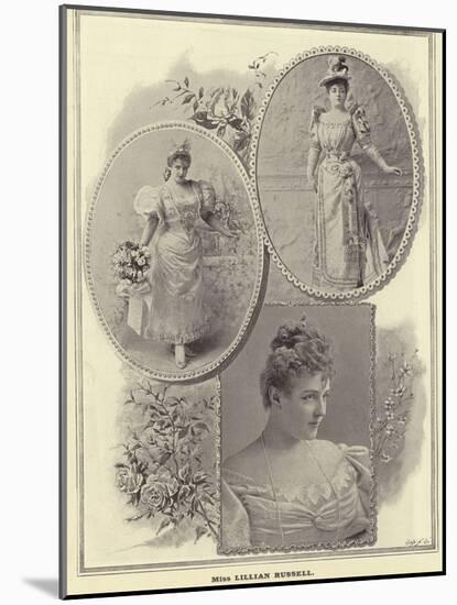 Miss Lillian Russell-null-Mounted Photographic Print