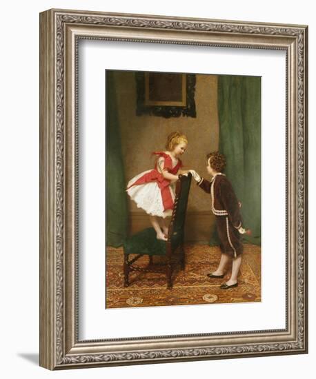 Miss Lily's First Flirtation-James Hayllar-Framed Giclee Print