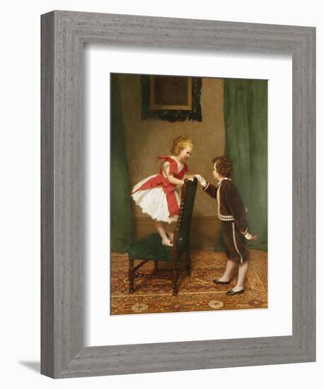 Miss Lily's First Flirtation-James Hayllar-Framed Giclee Print