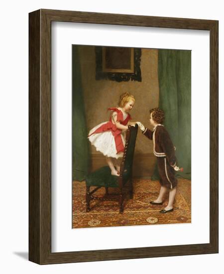 Miss Lily's First Flirtation-James Hayllar-Framed Giclee Print