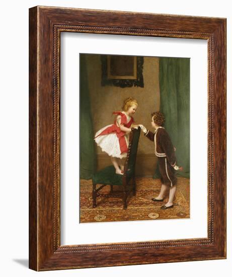 Miss Lily's First Flirtation-James Hayllar-Framed Giclee Print