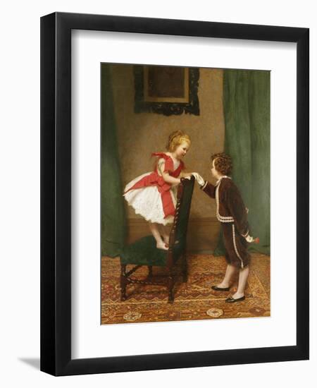 Miss Lily's First Flirtation-James Hayllar-Framed Giclee Print