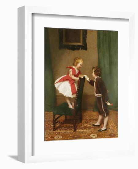 Miss Lily's First Flirtation-James Hayllar-Framed Giclee Print