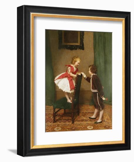 Miss Lily's First Flirtation-James Hayllar-Framed Giclee Print