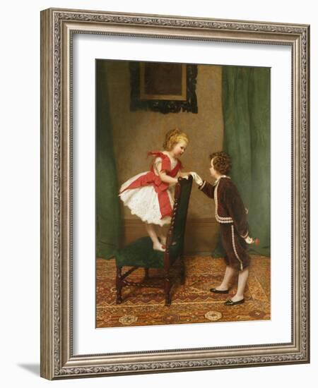 Miss Lily's First Flirtation-James Hayllar-Framed Giclee Print