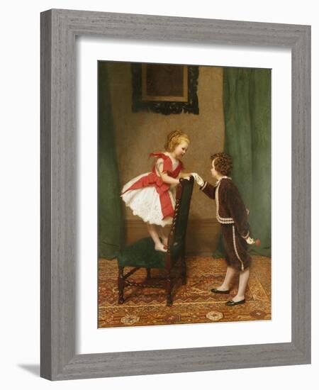 Miss Lily's First Flirtation-James Hayllar-Framed Giclee Print