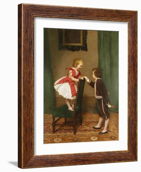 Miss Lily's First Flirtation-James Hayllar-Framed Giclee Print