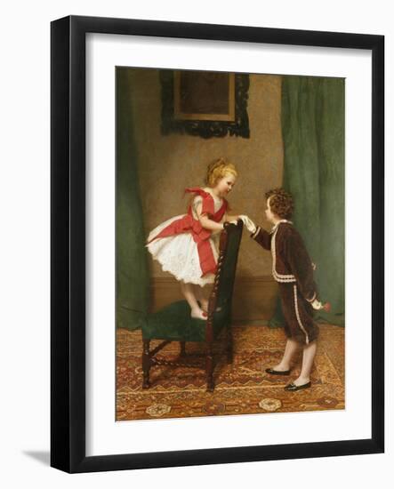 Miss Lily's First Flirtation-James Hayllar-Framed Giclee Print