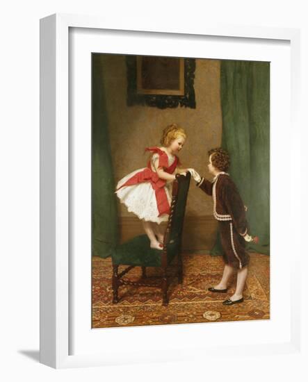 Miss Lily's First Flirtation-James Hayllar-Framed Giclee Print