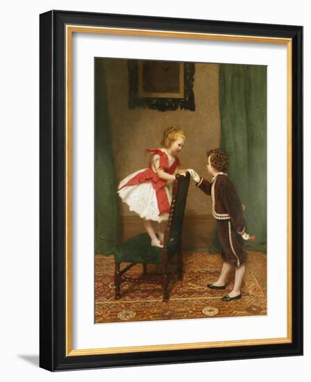 Miss Lily's First Flirtation-James Hayllar-Framed Giclee Print