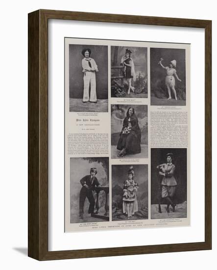 Miss Lydia Thompson in Some of Her Greatest Successes-null-Framed Giclee Print