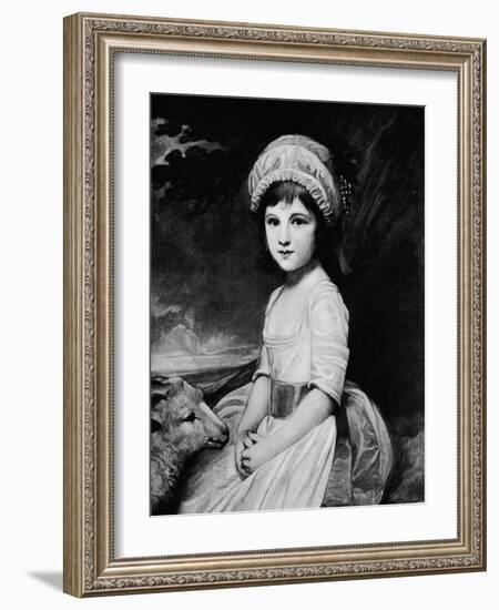 'Miss Martindale', c1781, (1912)-George Romney-Framed Giclee Print