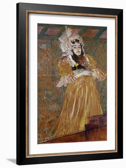 Miss May Belfort, Entertainer, 1895-Henri de Toulouse-Lautrec-Framed Giclee Print