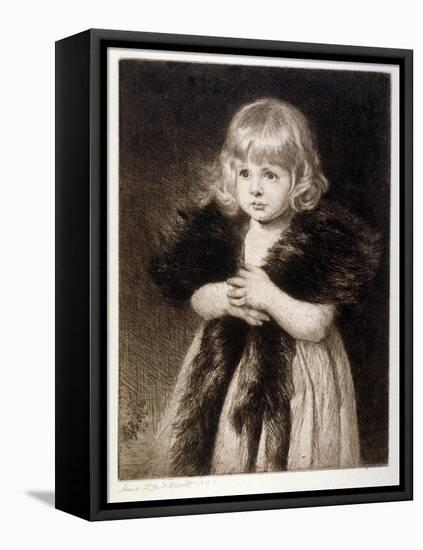 Miss Mildred Carter - Grandmother's Boa, C1864-1930-Anna Lea Merritt-Framed Premier Image Canvas