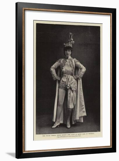 Miss Nellie Farren, Whose Benefit Took Place at Drury Lane on Thursday-null-Framed Giclee Print