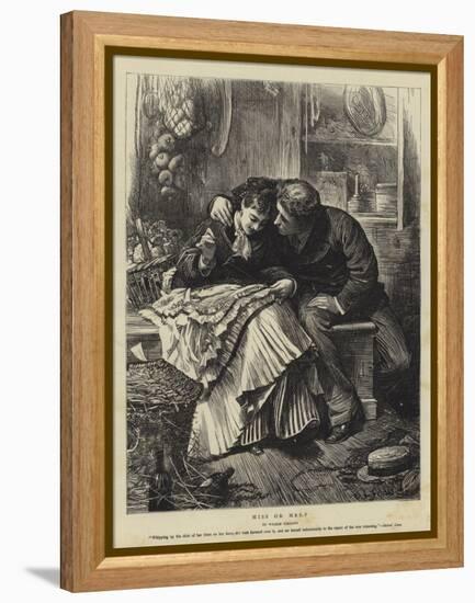 Miss or Mrs?-Sir Samuel Luke Fildes-Framed Premier Image Canvas