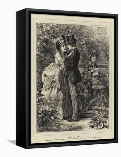 Miss or Mrs?-Henry Woods-Framed Premier Image Canvas