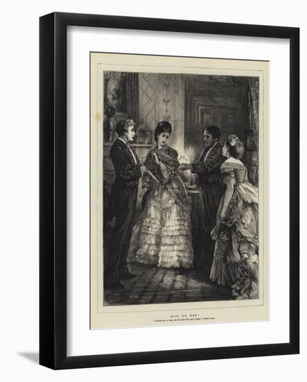 Miss or Mrs?-Henry Woods-Framed Giclee Print