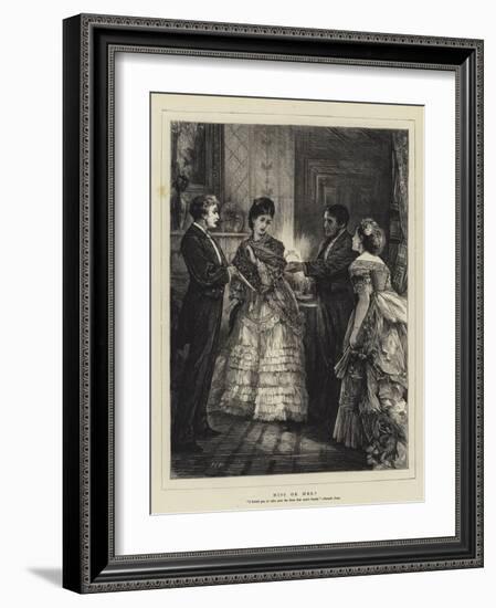 Miss or Mrs?-Henry Woods-Framed Giclee Print